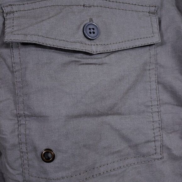 United By Blue Boardshorts Mens 36" Kingfisher Scallop Gray Organic Cotton Blend - Picture 9 of 11